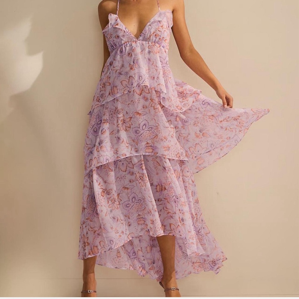Victoria's Secret Lavender Floral Maxi Dress